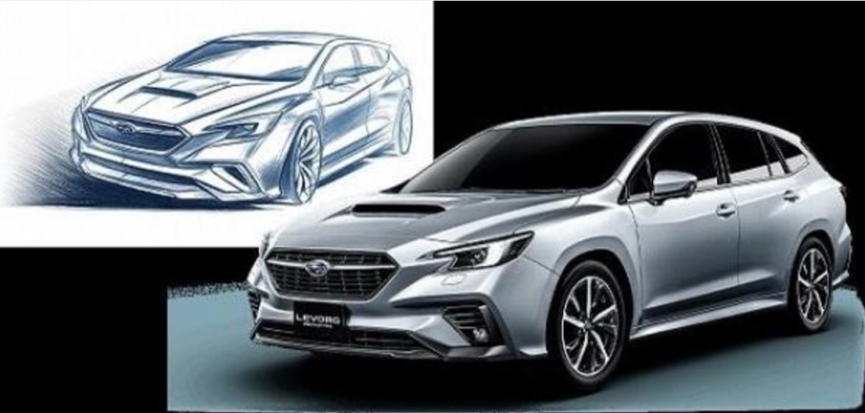 此為原廠釋出的下一代 Levorg 原型車，量產時車造型會與原型車相去不遠。