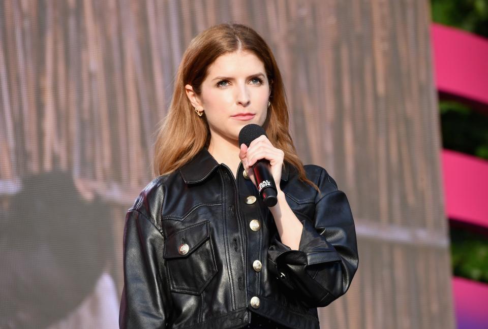 US actress Anna Kendrick speaks onstage at the 2019 Global Citizen Festival: Power The Movement in Central Park in New York on September 28, 2019. (Photo by Angela Weiss / AFP)        (Photo credit should read ANGELA WEISS/AFP/Getty Images)