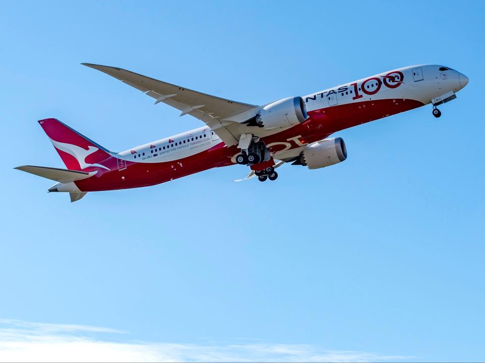 London bound: Qantas will operate all its UK flights with the Boeing 787 (Qantas)