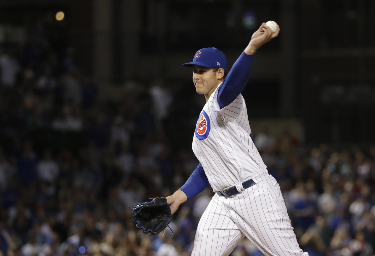 Cubs 1B Anthony Rizzo makes long-awaited pitching debut in blowout