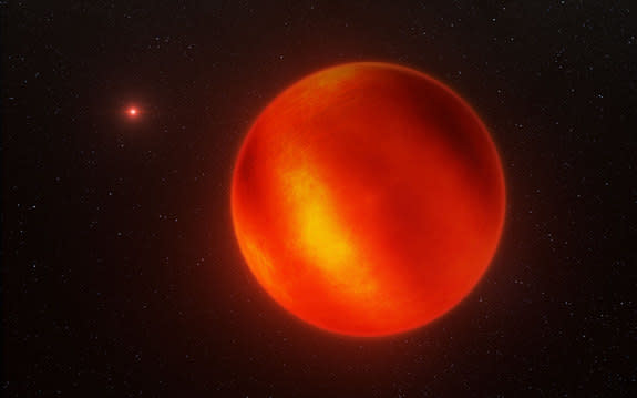 This artist's impression is based on the first ever map of the weather on the surface of the nearest brown dwarf to Earth. An international team has used ESO's Very Large Telescope to make a chart of the dark and light features on WISE J104915.