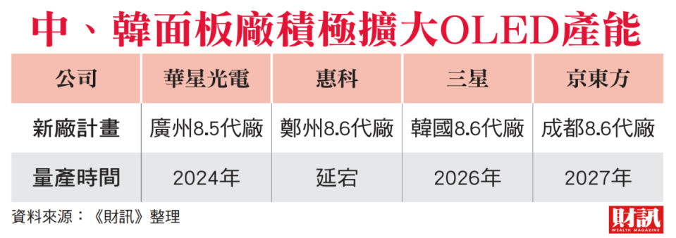 蘋果iPad首度導入OLED 背光模組廠壓力漸增 瑞儀轉型再進化 主動搶攻3領域