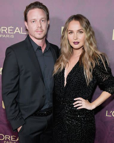 <p>Neilson Barnard/Getty</p> Matthew Alan and Camilla Luddington in 2018.