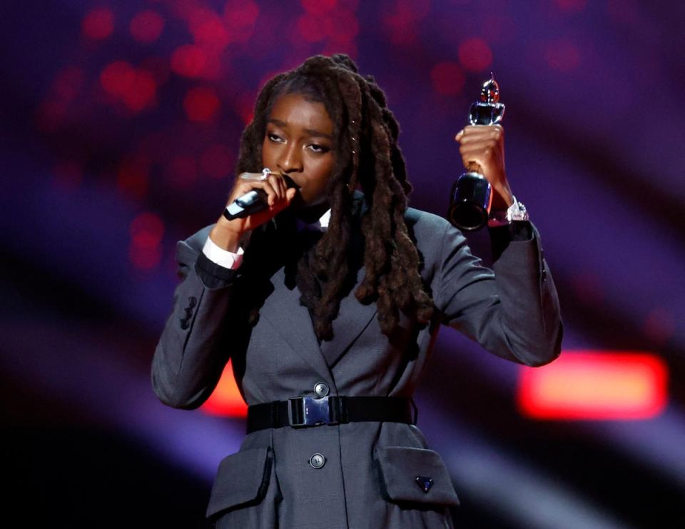 Little Simz also received the award for Best New Artist at the Brit Awards 2022 (REUTERS)