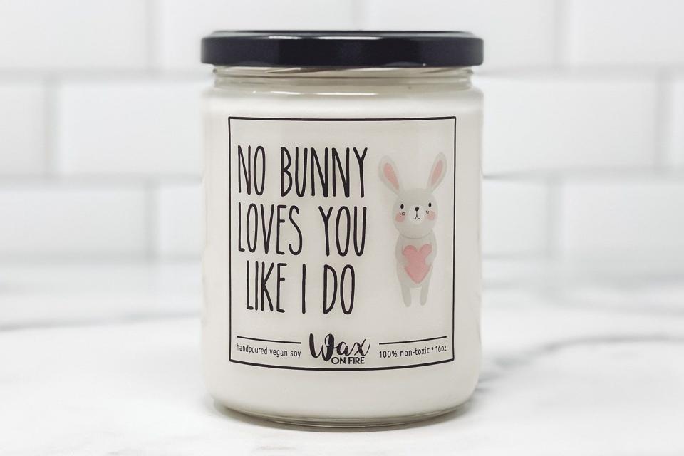 No Bunny Loves You Like I Do Candle
