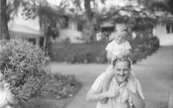 Michael Mosley as a child with his father, who died from complications of diabetes aged 74