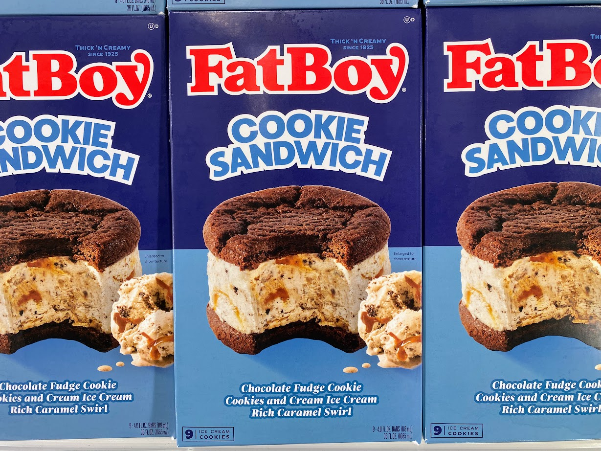 Fat Boy ice cream cookie sandwiches