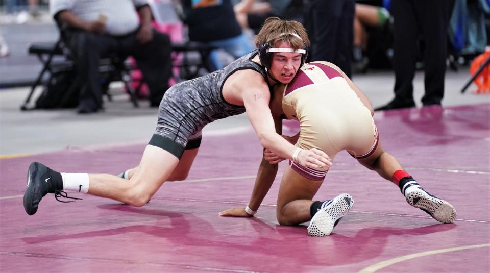 Jensen Beach's Ben Norris finished fourth in 1A at 106 pounds at the FHSAA Championships held at Silver Spurs Arena on Saturday, Mar. 4, 2023 in Kissimmee.