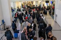 Passengers travelling at Newark Liberty International Airport in Newark