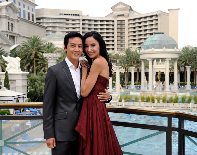 Daniel Wu and Lisa S celebrated their marriage in Las Vegas after the wedding in South Africa in 2010. (Getty Images)