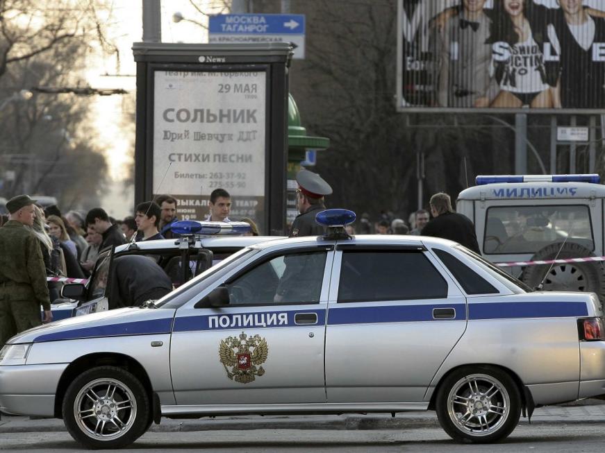 Russia police vehicle