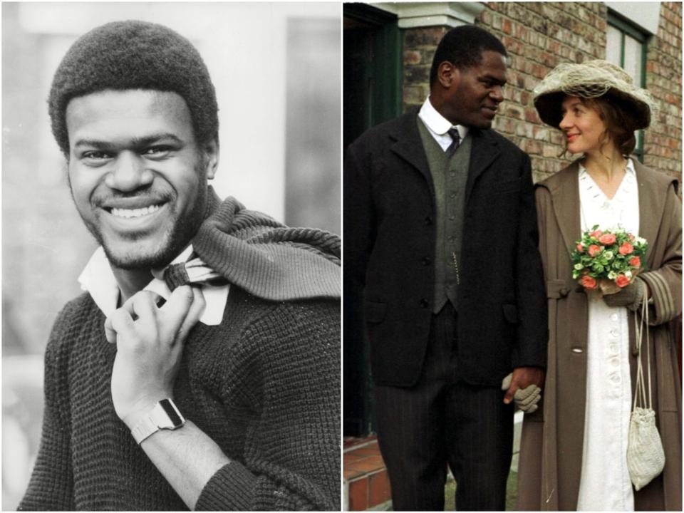 Armatrading in 1981 (left) and in 1998 TV series Colour Blind (Shutterstock)