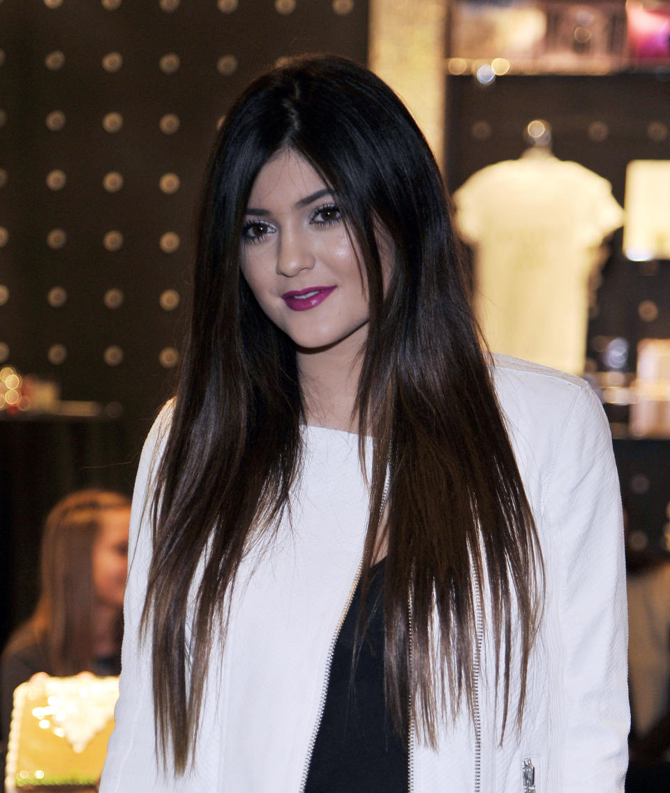 LAS VEGAS, NV - DECEMBER 15:  Television personality Kylie Jenner appears at the Kardashian Khaos store at The Mirage Hotel & Casino for a fan meet-n-greet on December 15, 2012 in Las Vegas, Nevada.  (Photo by Jeff R. Bottari/Getty Images)