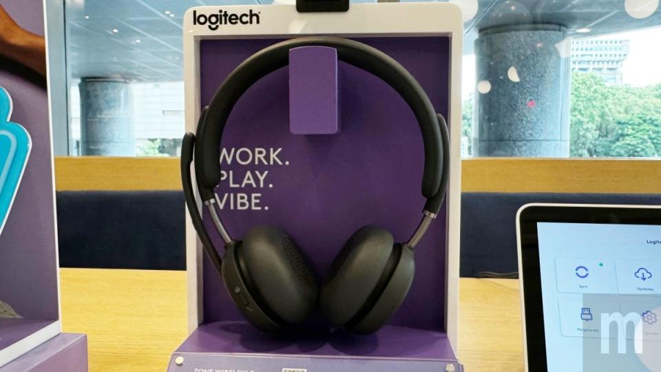 ▲對應視訊會議使用的Logitech Zone Wireless 2無線藍牙耳機麥克風