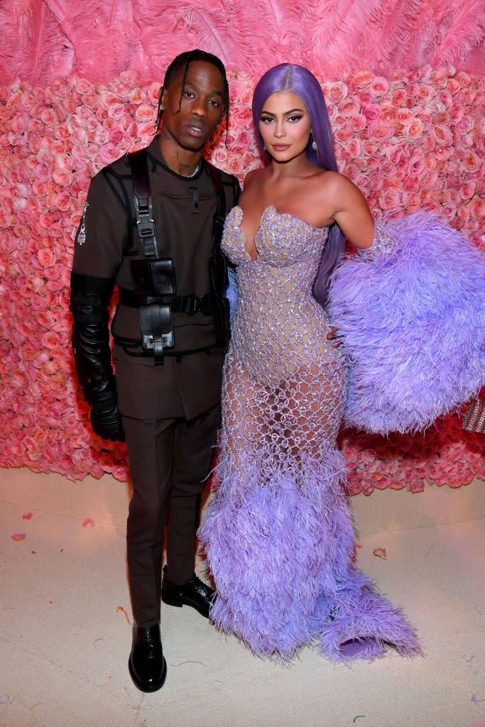 2019年5月6日，Travis Scott 與 Kylie Jenner參加 2019 Met Gala。