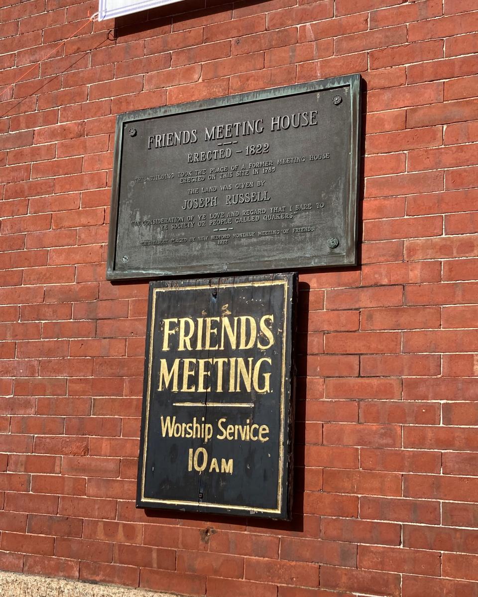 The Friends Meetinghouse at 83 Spring St. stands on the site of the first building erected for religious purposes in Old Bedford Village.