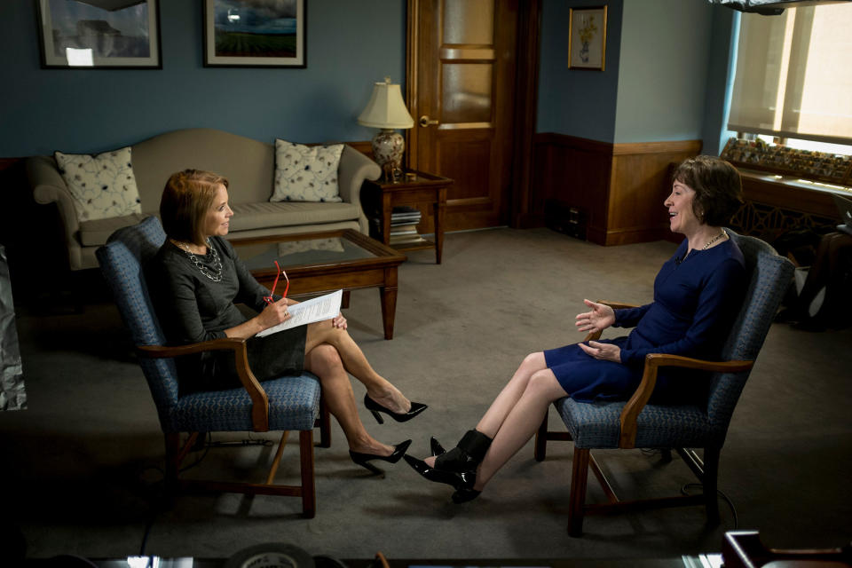 Behind the scenes of Katie Couric’s interview with Sen. Susan Collins