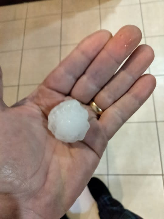 Bel Aire hail at 6:15 p.m. on April 30, 2024 (Courtesy: Gary Dietz)