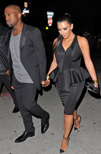 Kim Kardashian, Kanye West Show PDA on Ice Cream Date