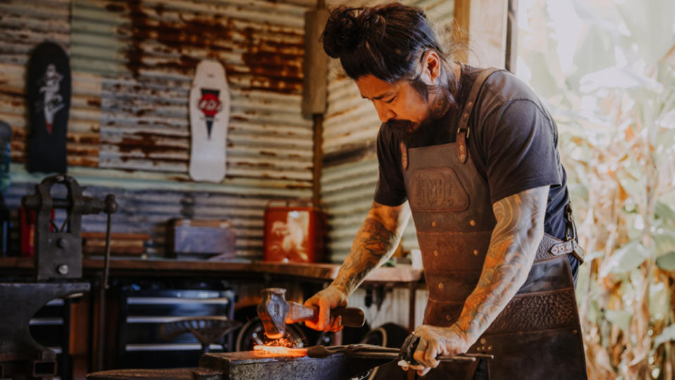 Neil Kamimura’s grandfather also made knives by hand. - Credit: Four Seasons Hualalei