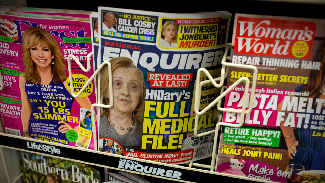  National Enquirer helps Trump, hurts rivals in 2016. 