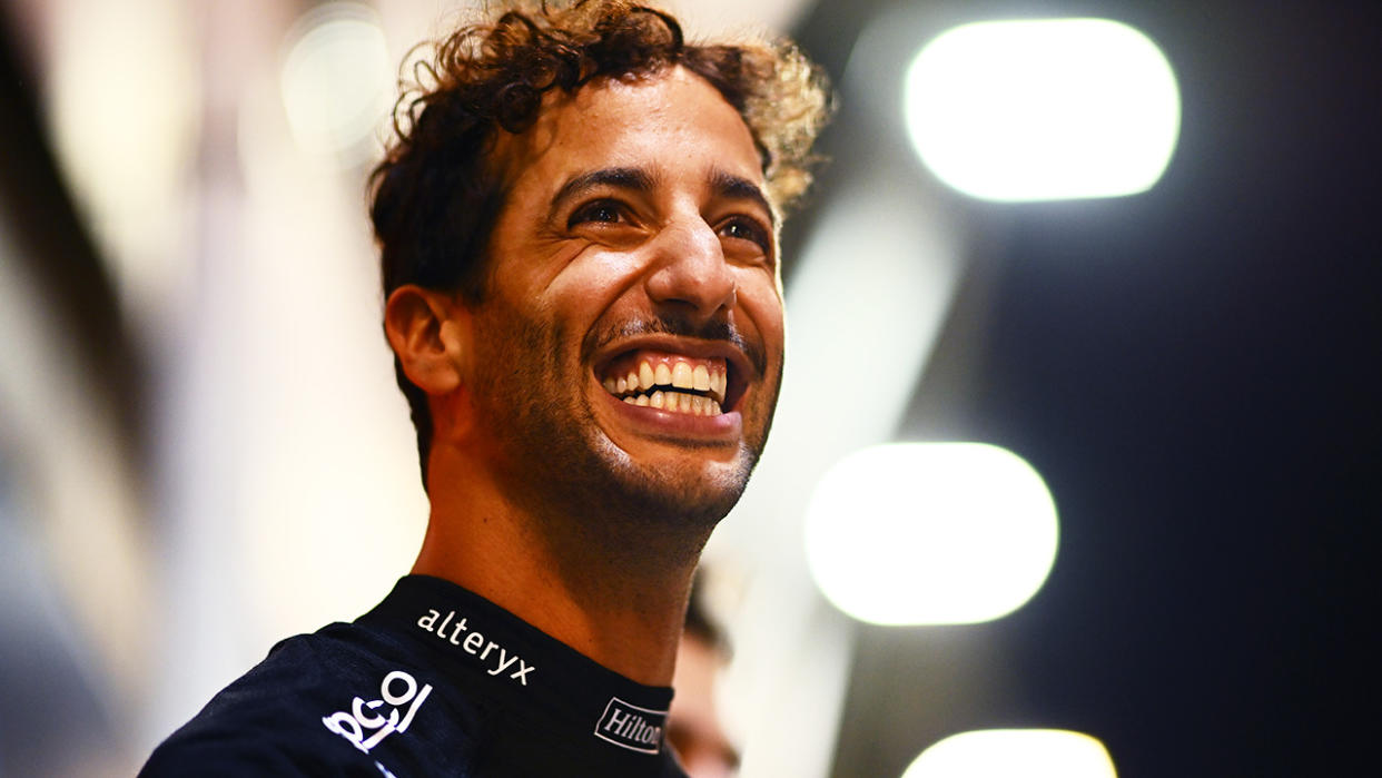 Daniel Ricciardo is pictured at the Singapore GP.