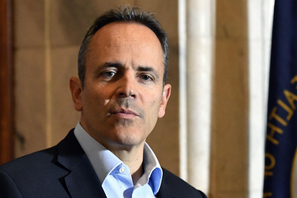 Matt Bevin is pictured in 2019, back when he was still governor of Kentucky.