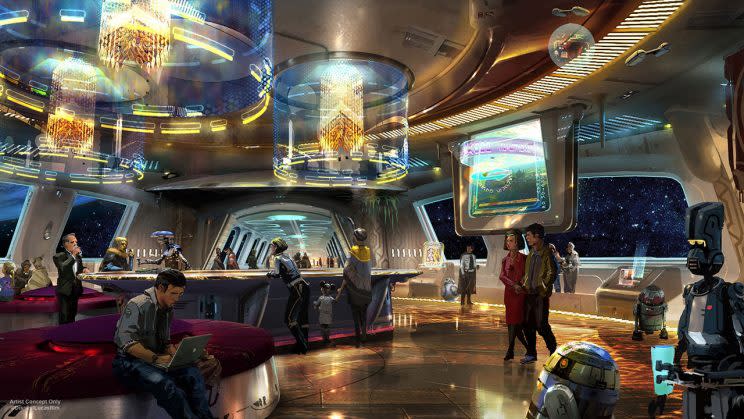 Star Wars Hotel… has been announced at the Disney D23 expo – Credit: Disney