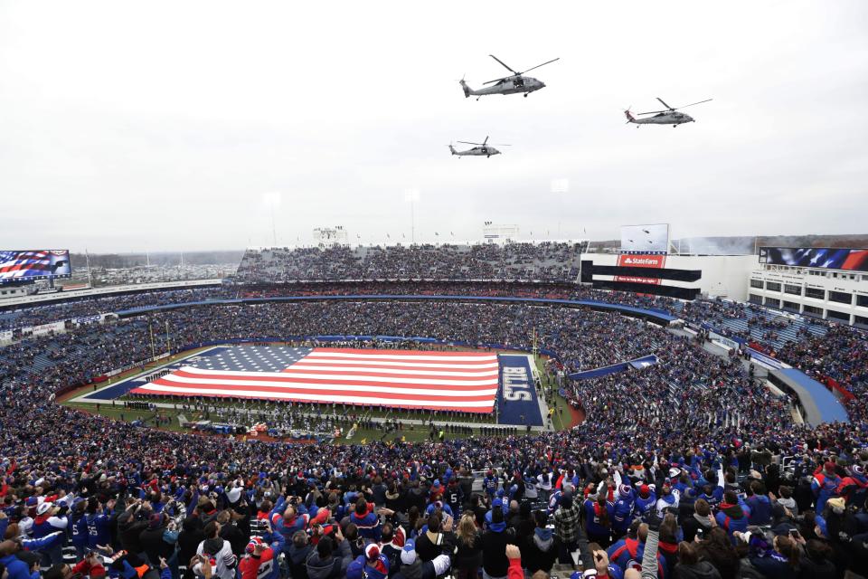 A veterans group is angry with the NFL over a proposed ad in the Super Bowl LII commemorative program. (AP)