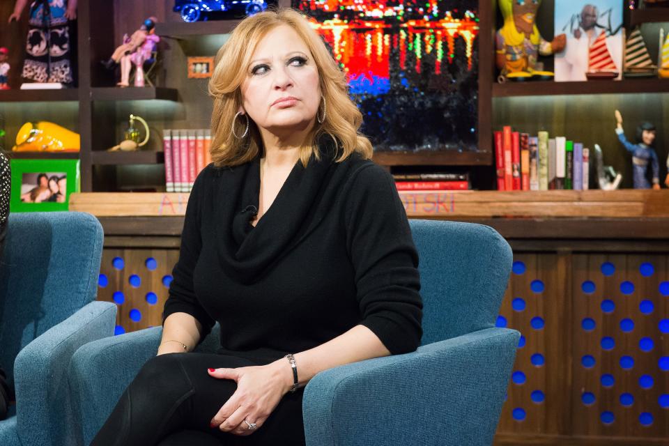 Caroline Manzo, pictured here on "Watch What Happens Live," joined the "Housewives" franchise in 2009.