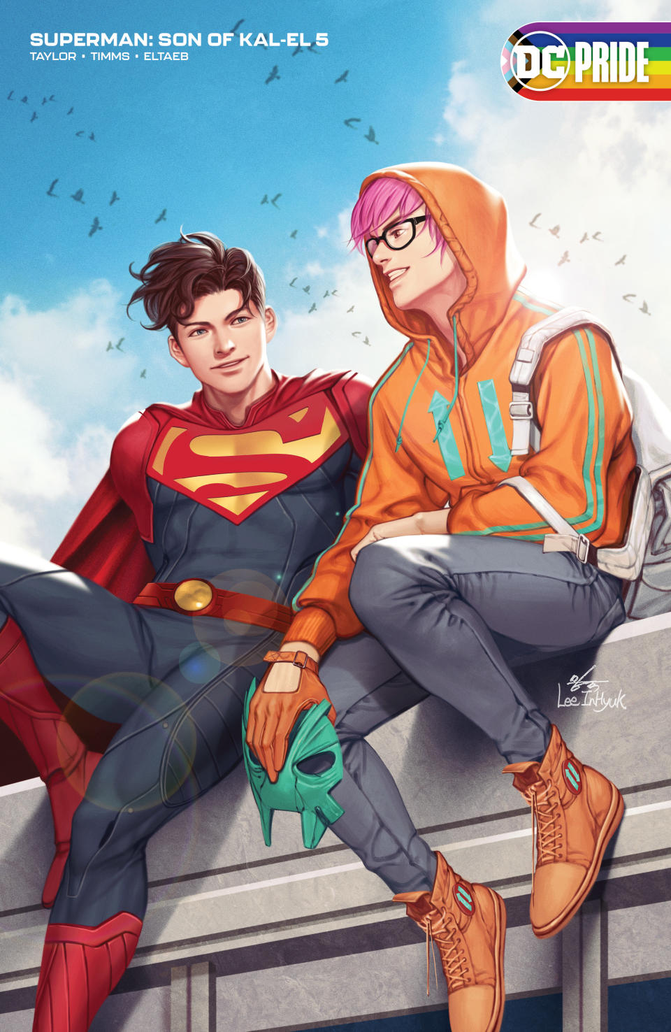 <em>Superman: Son of Kal-El</em> variant cover, by Inhyuk Lee. (Image: DC Comics)