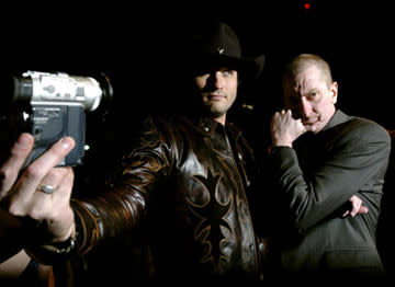 Directors Robert Rodriguez and Frank Miller at the Westwood premiere of Dimension Films' Sin City