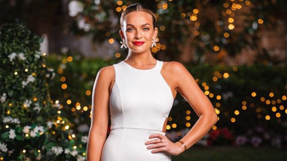 2019 Bachelor Australia contestant Abbie Chatfield has been seen in a wedding dress