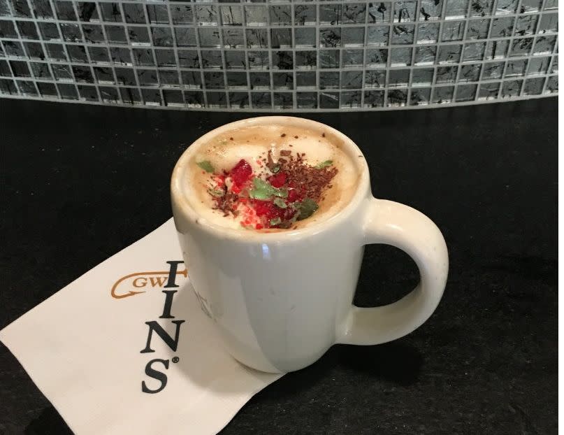 Merry Boozy Holiday Cappuccino (Photo: GW Fins)