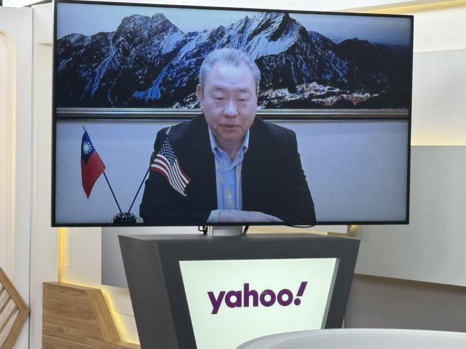 ▲駐美大使俞大㵢越洋接受YahooTV《齊有此理》獨家視訊專訪
