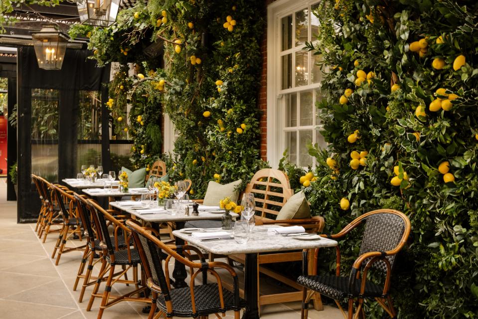 When life gives you lemons: The Dalloway Terrace, freshly decorated for this summer (Press Handout)