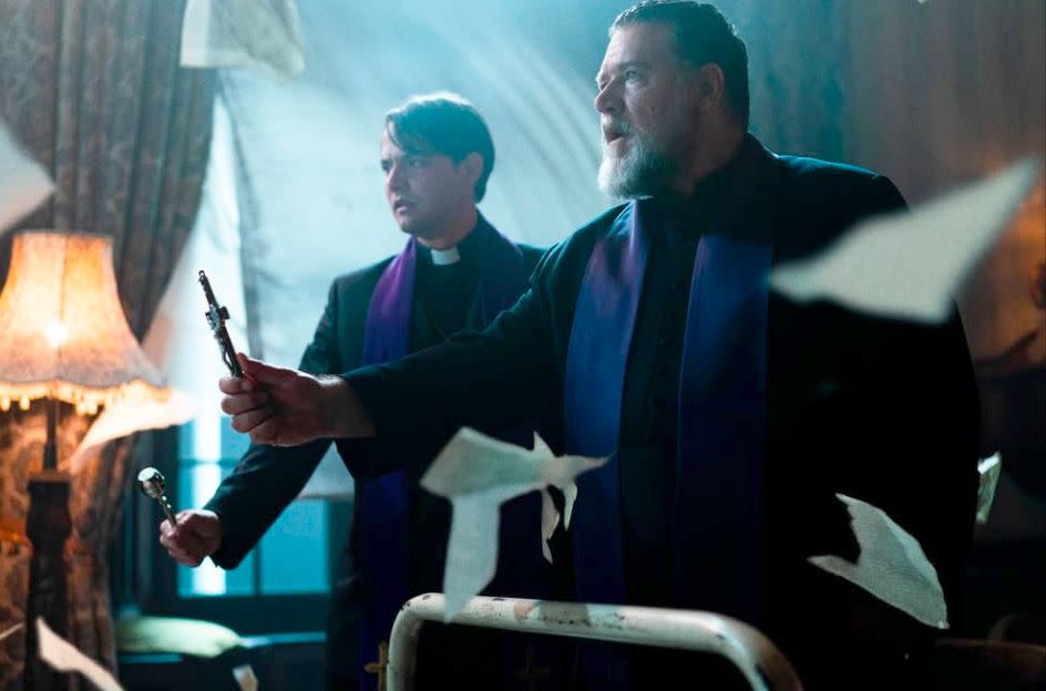 daniel zovatto, russell crowe, the popes exorcist