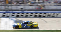 Justin Allgaier competes during a NASCAR Xfinity Series auto race Saturday, June 25, 2022, in Lebanon, Tenn. (AP Photo/Mark Humphrey)