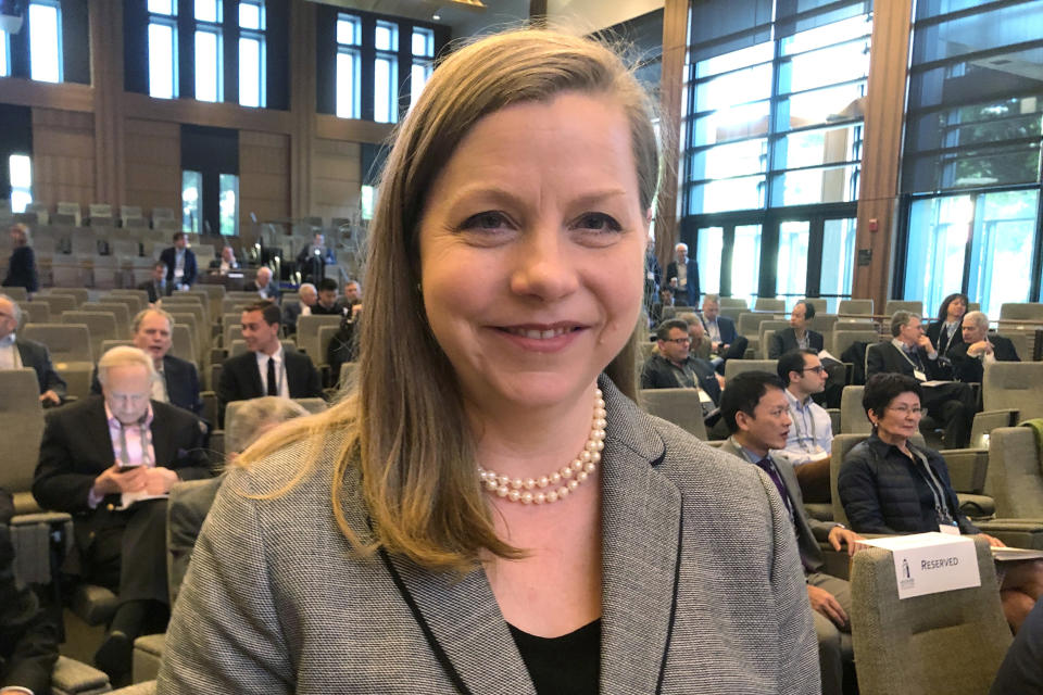 U.S. Federal Reserve Governor Michelle Bowman poses at a conference on monetary policy at The Hoover Institution in Palo Alto, California, U.S., May 3, 2019.   REUTES/Ann Saphir