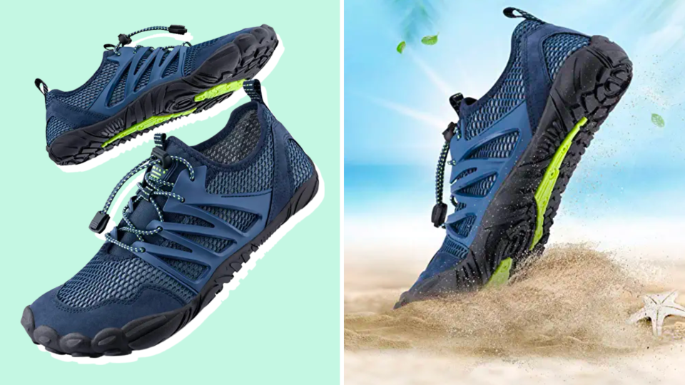 The breathable fabric of these water shoes will prevent sand from getting stuck.