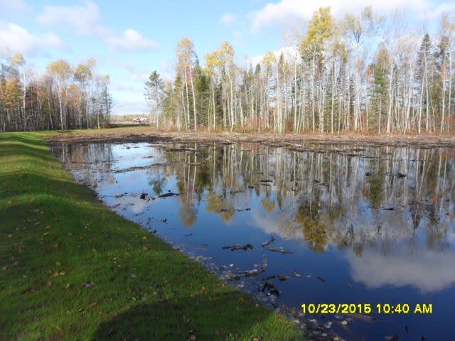 For comparison, this is what the first year of flooding looked like with the snow dump.