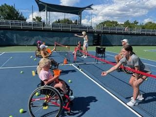 The USTA Midwest is hosting a wheelchair tennis camp at DeWitt Tennis Center.