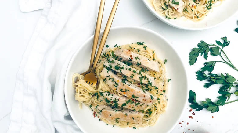 Angel Chicken Pasta