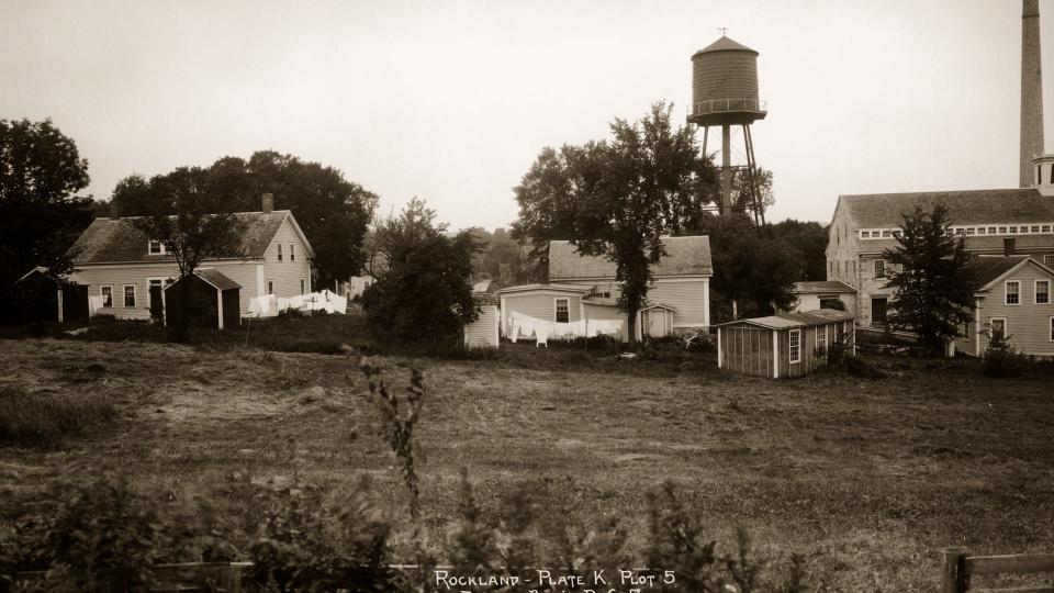 The Scituate village of Rockland, circa 1920, whose properties were condemned to make way for construction of the Scituate Reservoir.