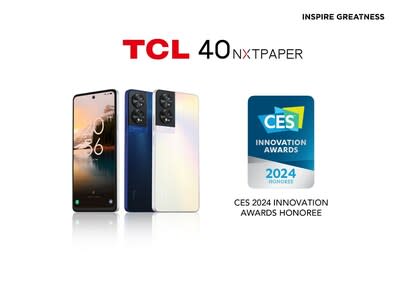 TCL 40 NXTPAPER CES 24 Innovation Award Honoree
