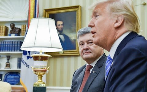 Trump and Poroshenko