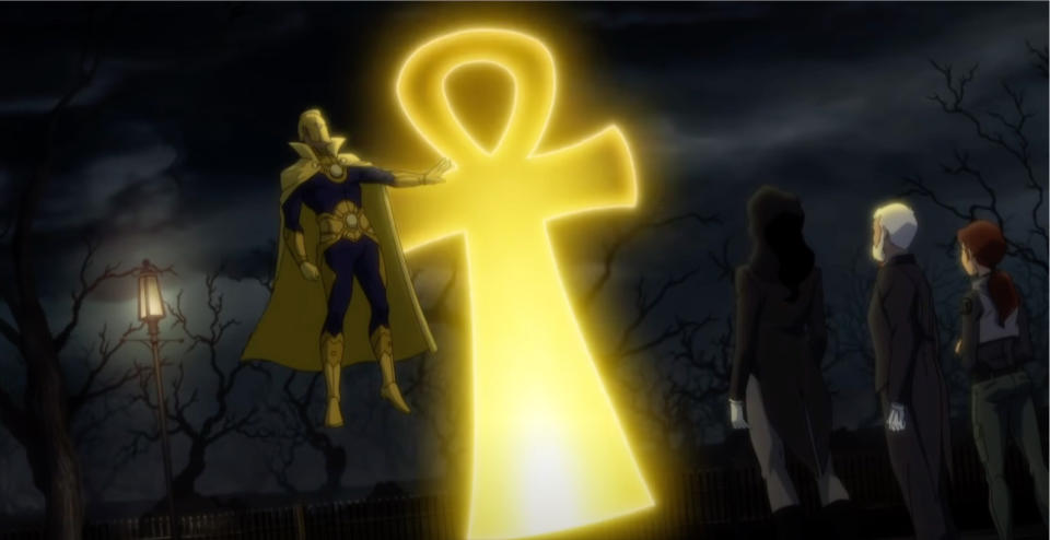 Doctor Fate casting a spell in Young Justice
