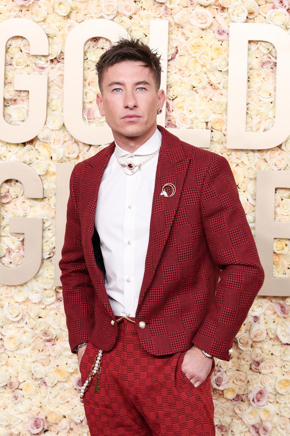 Keoghan at the 2024 Golden Globe Awards in Beverly Hills