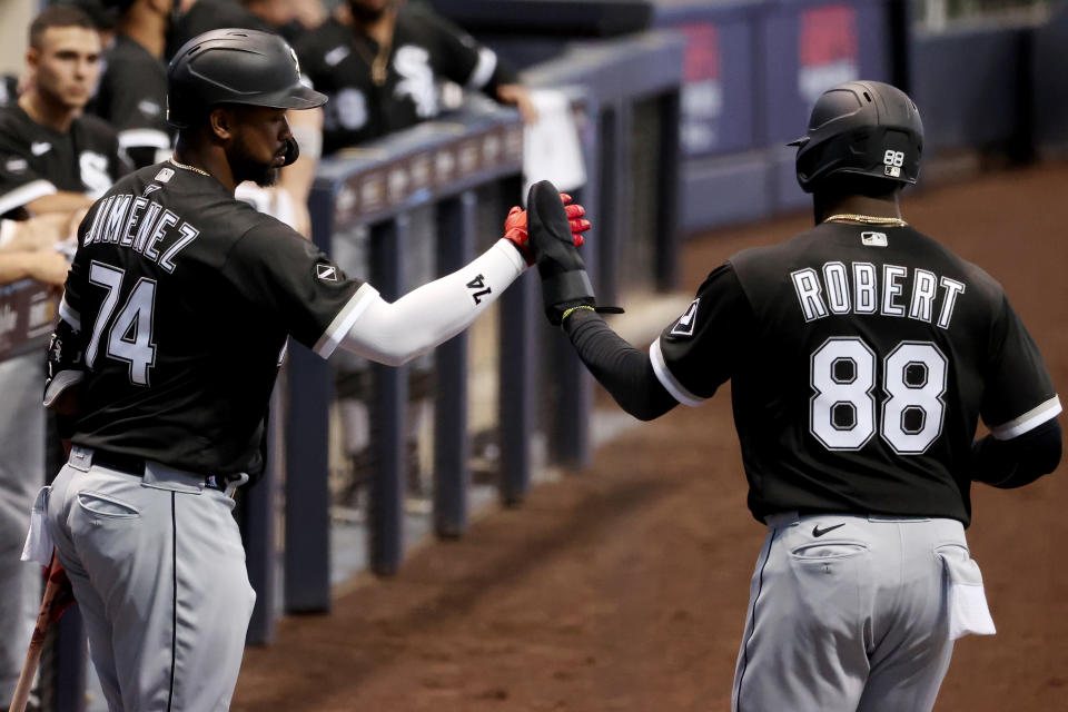 Rookie Luis Robert has made the White Sox a team to watch. (Photo by Dylan Buell/Getty Images)