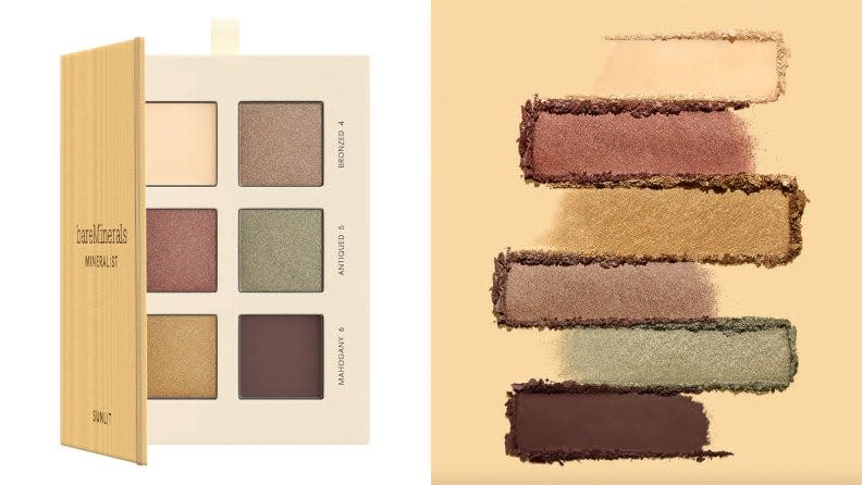 Play up your eyes with the eco-friendly BareMinerals Mineralist Sunlit Eyeshadow Palette.